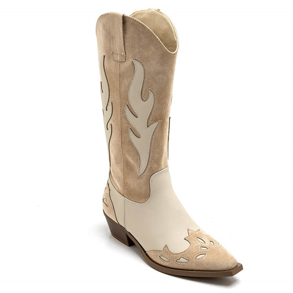 SHOES Abby Dam cowboyboots 9632A Shoes Beige