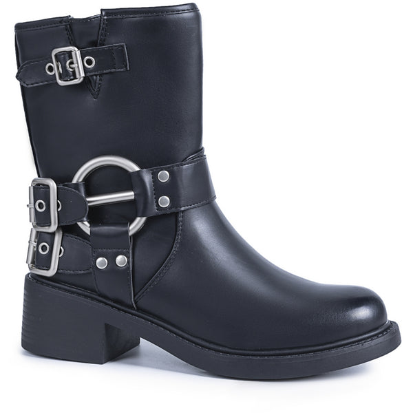 SHOES Dam bikerboots 68242 Shoes Black