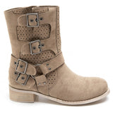 SHOES Celine Dam bikerboots 9635A Shoes Khaki