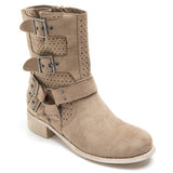 SHOES Celine Dam bikerboots 9635A Shoes Khaki