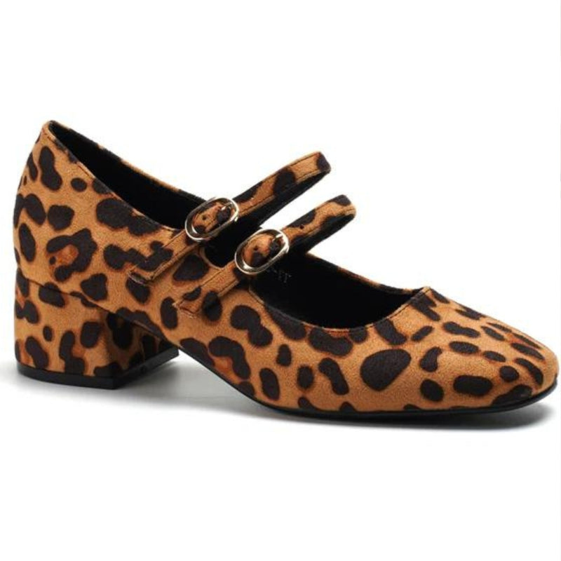 SHOES Denise dame sko 77-556 Shoes Leopard