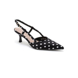 SHOES Dorthe dam klackskor H8-1092E Shoes Black Dots