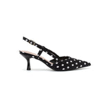 SHOES Dorthe dam klackskor H8-1092E Shoes Black Dots