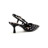 SHOES Dorthe dam klackskor H8-1092E Shoes Black Dots