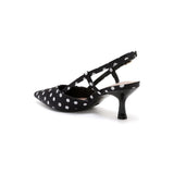 SHOES Dorthe dam klackskor H8-1092E Shoes Black Dots