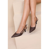 SHOES Dorthe dam klackskor H8-1092E Shoes Brown