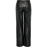 ONLY ENDAST Dam Byxor FAUX LEATHER ONLKIRI Pant Black