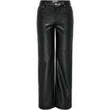 ONLY ENDAST Dam Byxor FAUX LEATHER ONLKIRI Pant Black