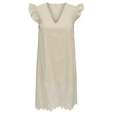 ONLY ONLY dam klänning ONLTULUM Dress LONG Olive Gray BRIGHT WHITE