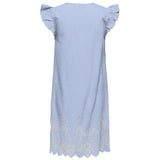 ONLY ONLY dam klänning ONLTULUM Dress LONG Serenity BRIGHT WHITE