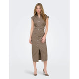 ONLY ENDAST damklänning ONLBABE-ZORO Dress Walnut