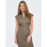 ONLY ENDAST damklänning ONLBABE-ZORO Dress Walnut