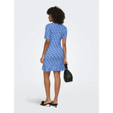 ONLY ONLY dam klänning ONLMOLLY Dress Ultramarine Cloud dancer ditsy