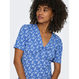 ONLY ONLY dam klänning ONLMOLLY Dress Ultramarine Cloud dancer ditsy