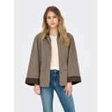 ONLY Endast damjacka ONLEJA Jacket Walnut Chocolate Brown