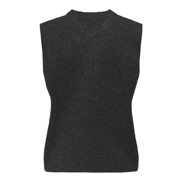 ONLY Endast damväst ONLANNELI Vest Dark grey melange