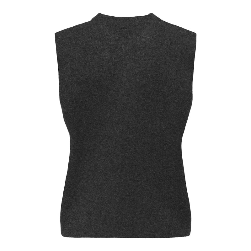 ONLY Endast damväst ONLANNELI Vest Dark grey melange