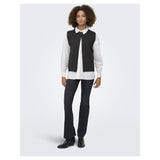 ONLY Endast damväst ONLANNELI Vest Dark grey melange