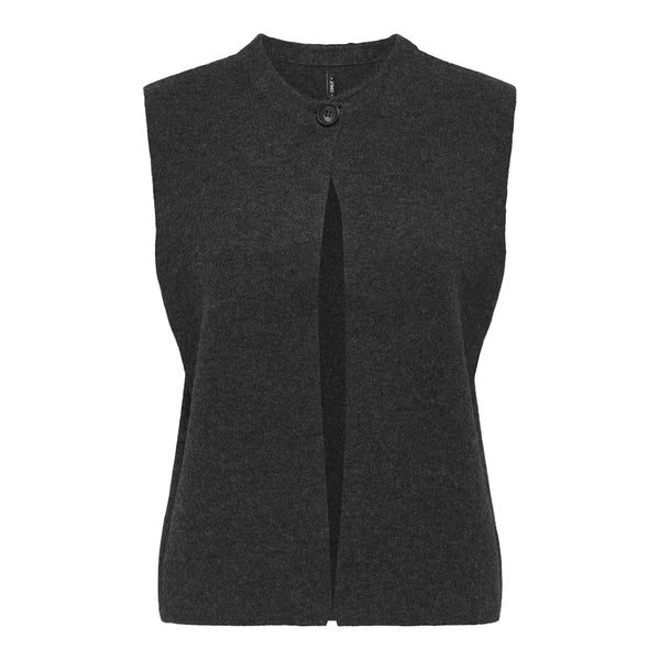 ONLY Endast damväst ONLANNELI Vest Dark grey melange