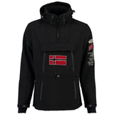 Geographical Norway Geographical Norway Herre Anorak Softshell Jakke Tuilding Softshell Black