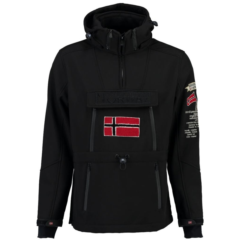 Geographical Norway Geographical Norway Herre Anorak Softshell Jakke Tuilding Softshell Black