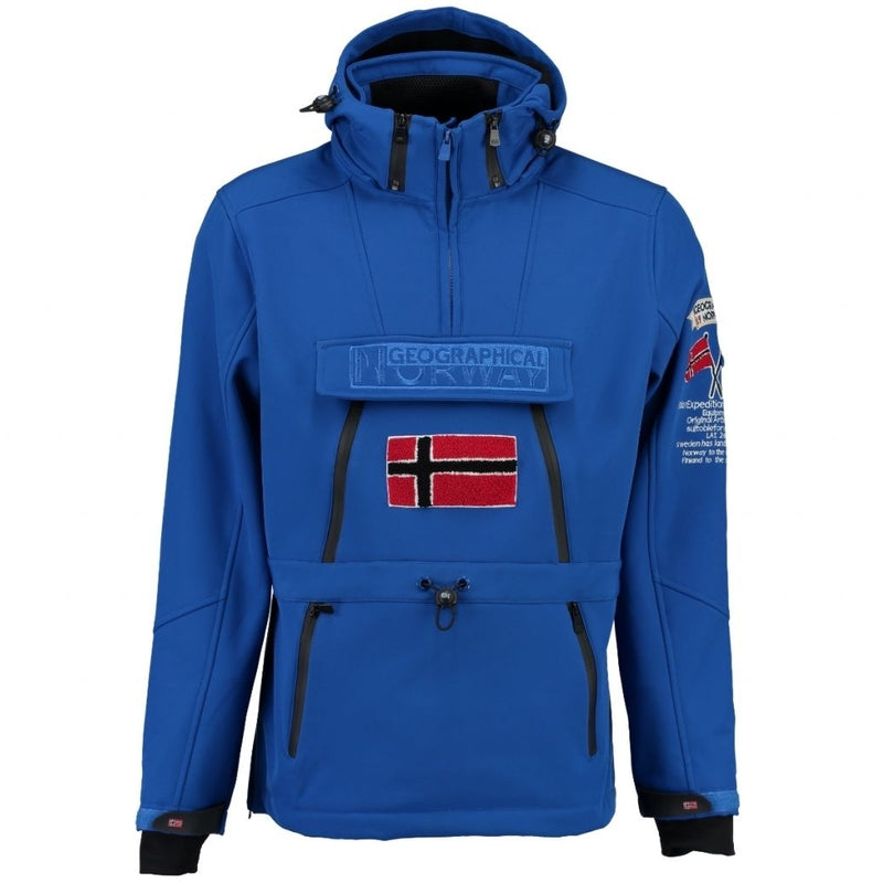 Geographical Norway Geographical Norway Herre Anorak Softshell Jakke Tuilding Softshell Blue