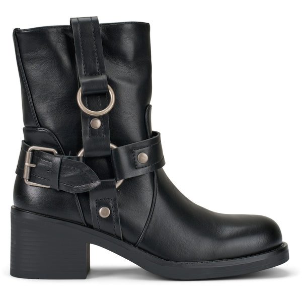 SHOES Giselle dam bikerboots 9638A Shoes Black