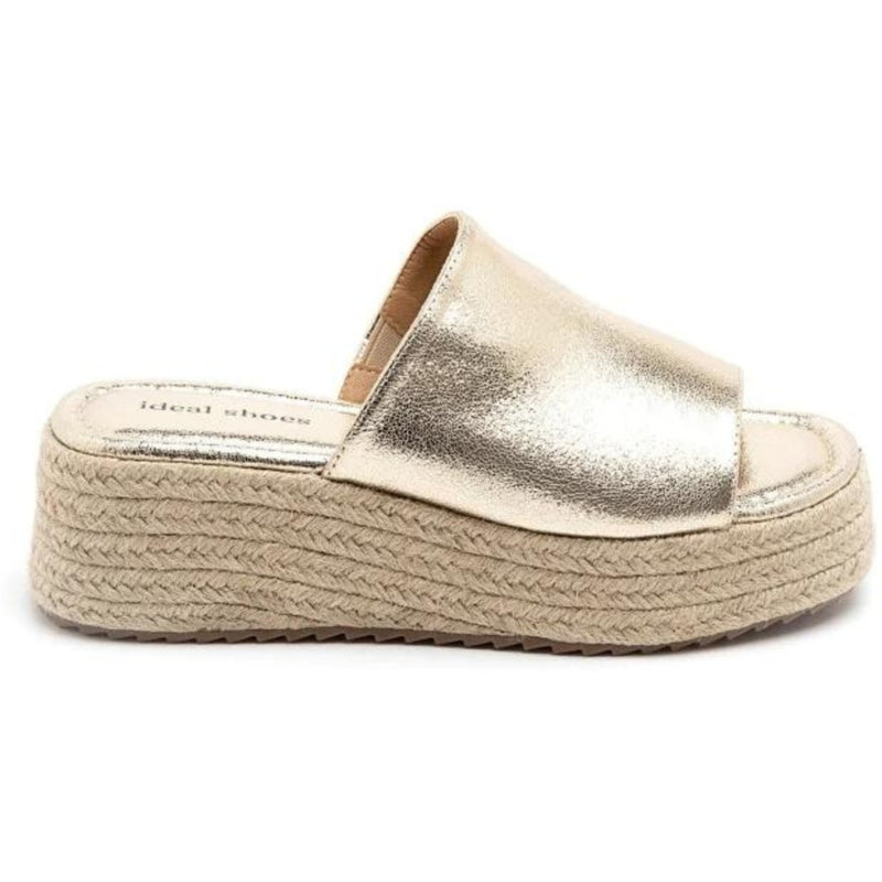 SHOES Hailey platå sandaler 5937 Shoes Gold