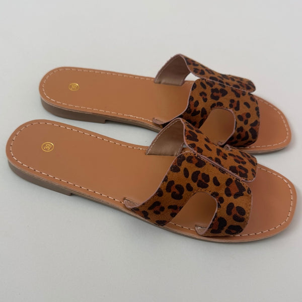 SHOES Havanna dam sandaler M65B Shoes Leopard