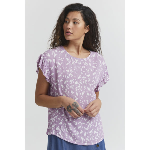 ICHI ICHI dam blus IHMARRAKECH Blouse Lavender Mist