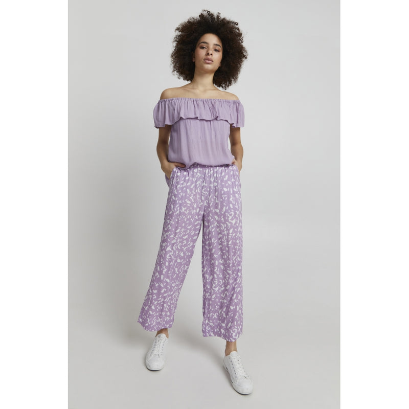 ICHI ICHI dam byxor IHMARRAKECH Pant Lavender Mist