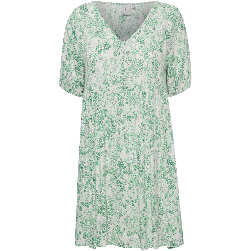 ICHI ICHI dam klänning IHMARRAKECH Dress Holly Green