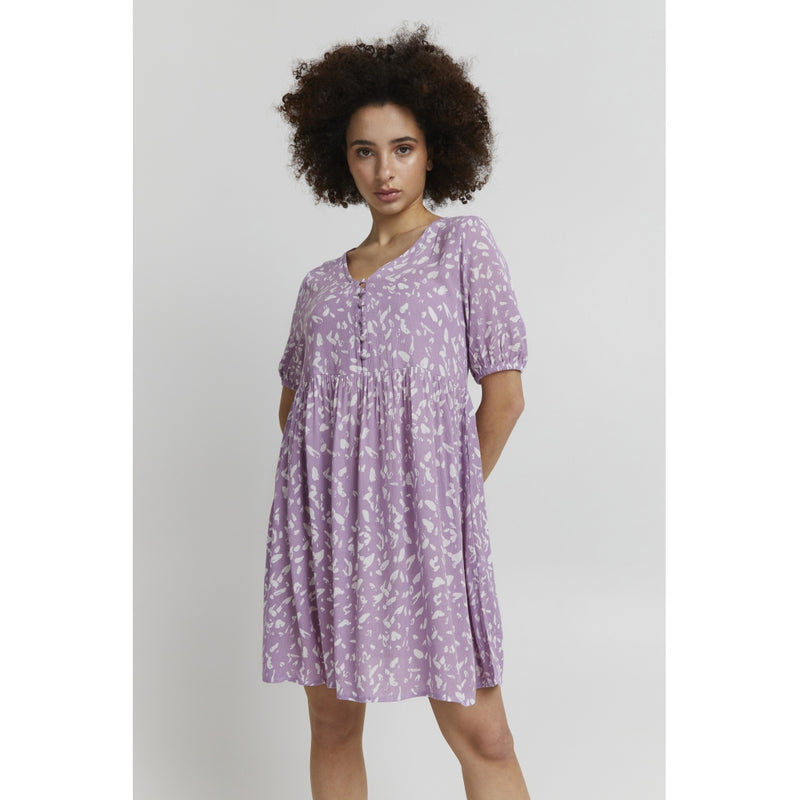 ICHI ICHI dam klänning IHMARRAKECH Dress Lavender Mist