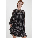 ICHI ICHI dam klänning IXLIZZIE Dress Black