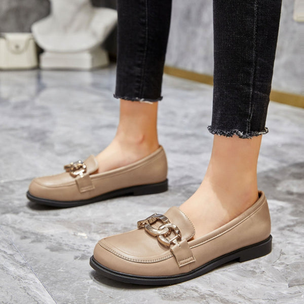 SHOES Ines dam Loafers 2353 Restudsalg Khaki