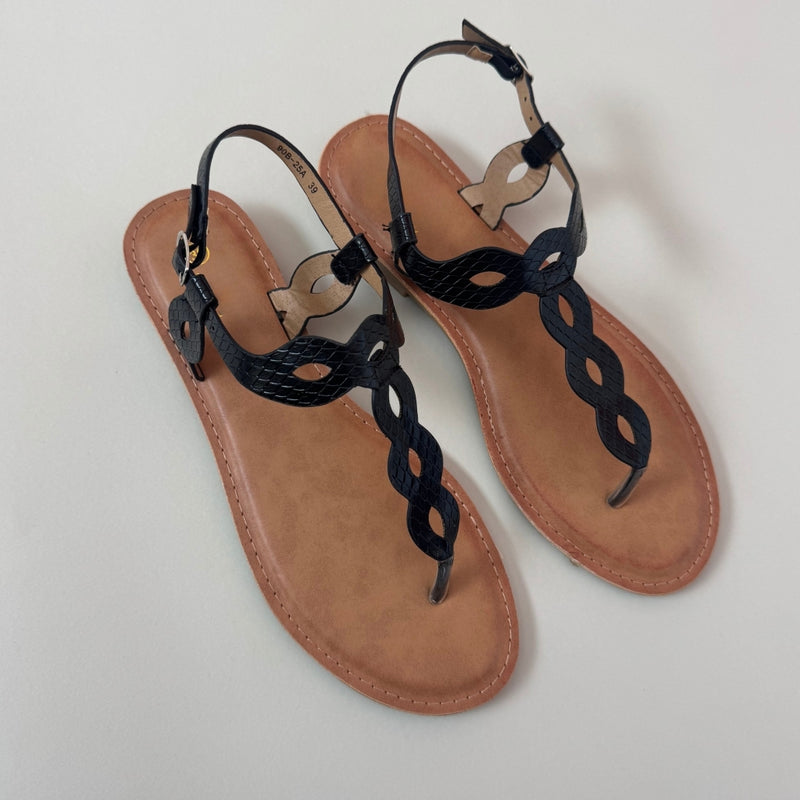 SHOES Ines dam sandaler 90B-25A Shoes Black
