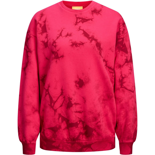 JJXX JJXX dam sweatshirt JXTAYLOR Sweatshirt Bright Rose Tie Dye Tibetan Red