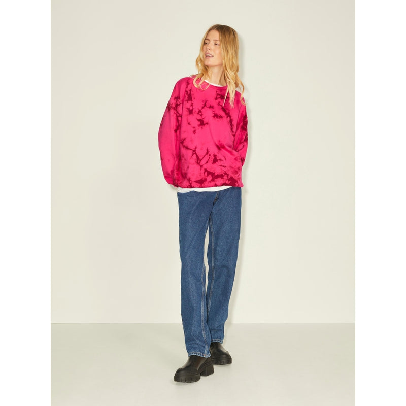 JJXX JJXX dam sweatshirt JXTAYLOR Sweatshirt Bright Rose Tie Dye Tibetan Red