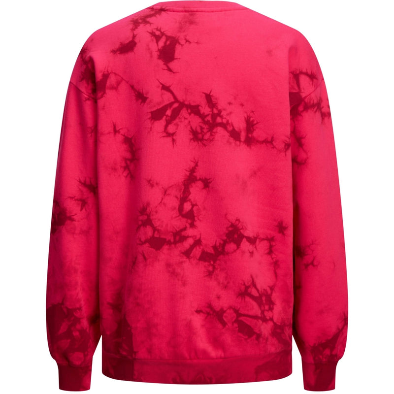 JJXX JJXX dam sweatshirt JXTAYLOR Sweatshirt Bright Rose Tie Dye Tibetan Red