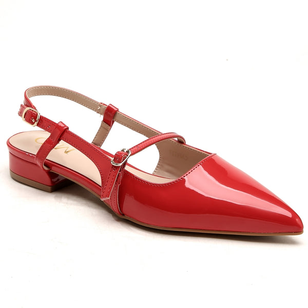 SHOES Jeanne Dam sling tillbaka ballerinaskor 9227 Shoes Red