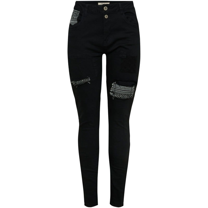 Jewelly Jewelly dam jeans JW7048-1 Jeans Black