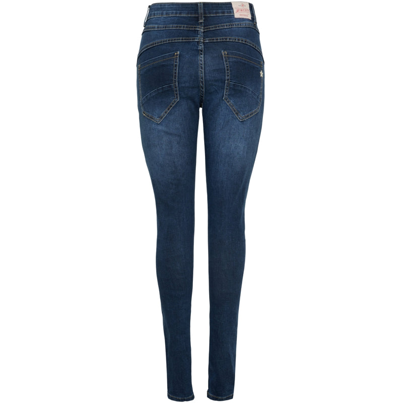 Jewelly Jewelly dam jeans JW7058 Restudsalg Denim Blue