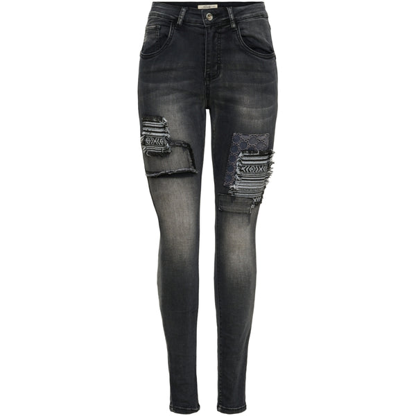 Jewelly Jewelly dam jeans JW7083 Restudsalg Black