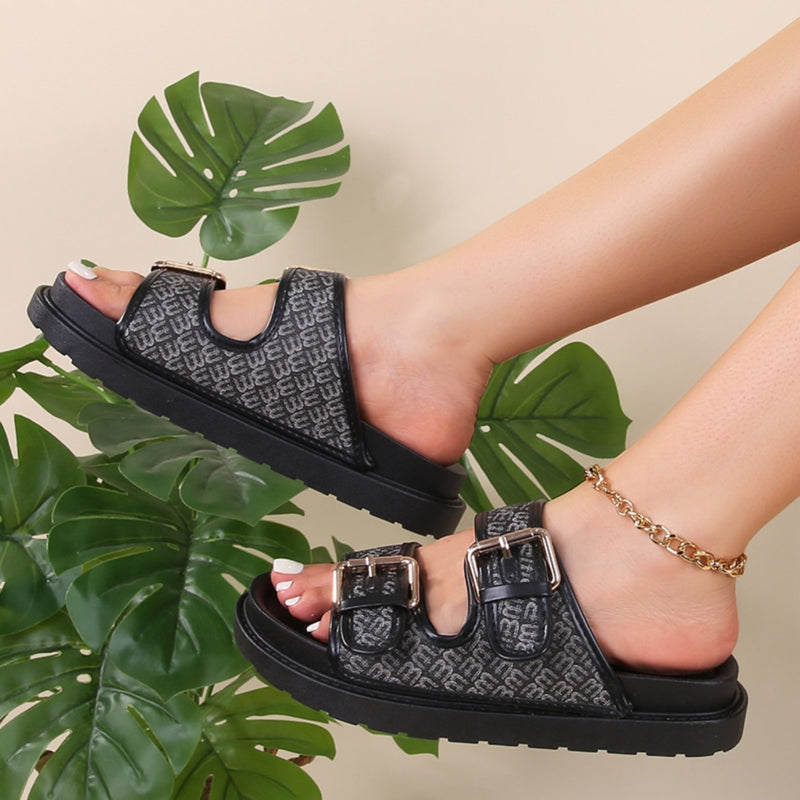SHOES Johanne dam sandaler CR001-26 Shoes Black