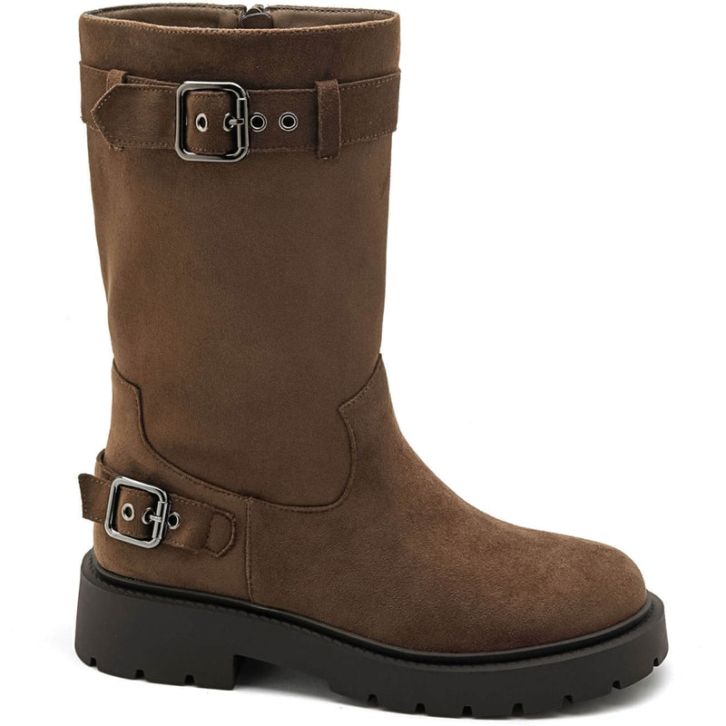 SHOES Kasia dam stövlar 7595A Shoes Olive