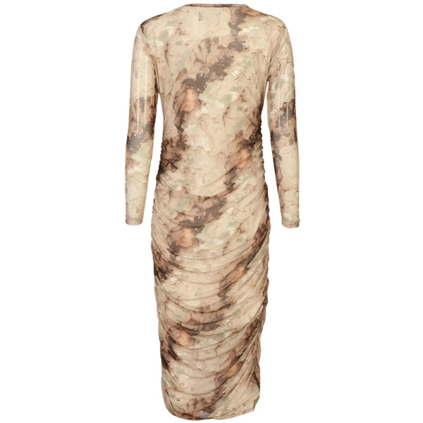 Liberté LIBERTÉ DAMKLÄNNING Dress BROWN GOLD MARBLE