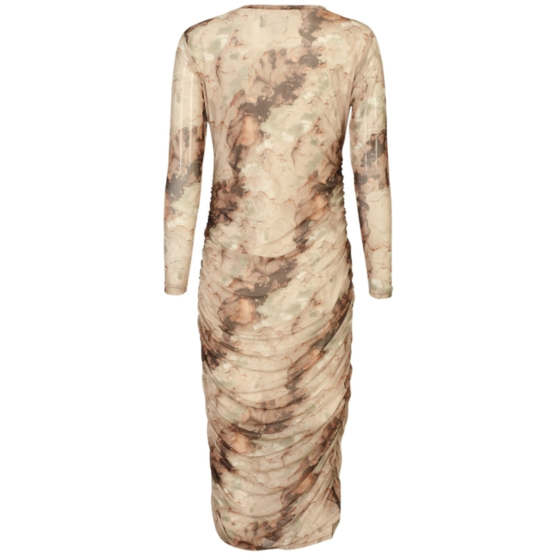 Liberté LIBERTÉ DAMKLÄNNING Dress BROWN GOLD MARBLE