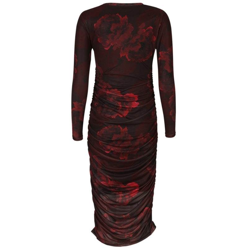 Liberté LIBERTÉ DAMKLÄNNING Dress Black bordeaux flower