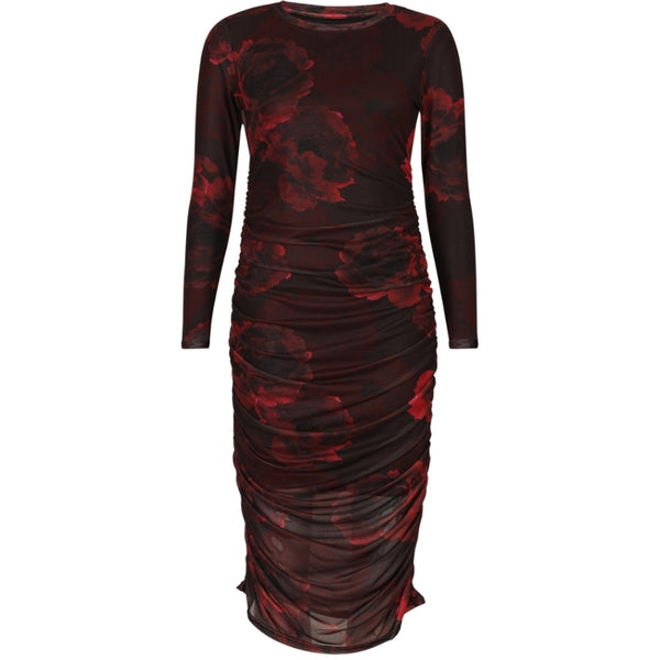 Liberté LIBERTÉ DAMKLÄNNING Dress Black bordeaux flower