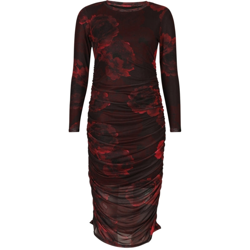 Liberté LIBERTÉ DAMKLÄNNING Dress Black bordeaux flower